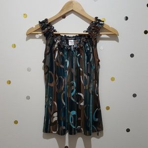 Sleeveless Multicolored Blouse